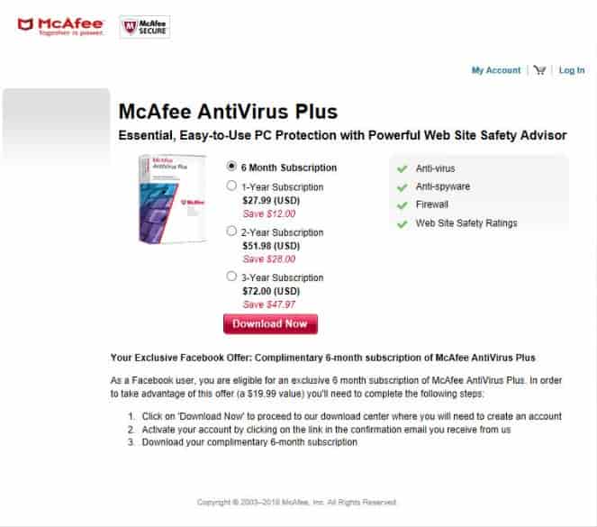 Download McAfee Total Protection 2019 Full Version Trial