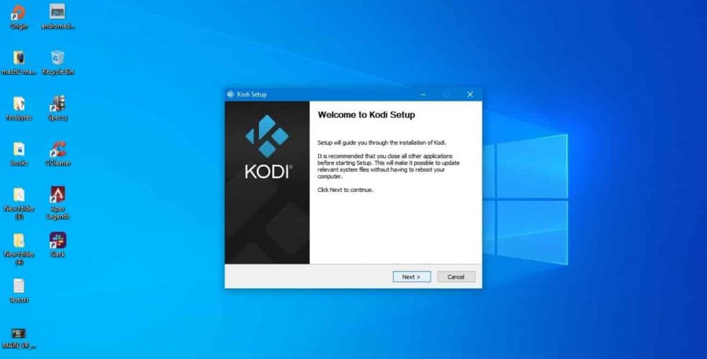 Kodi for Windows Installation