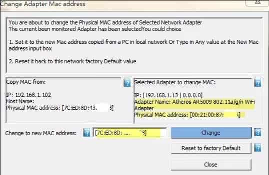 Step 1: Changing Mac Address in Netcut