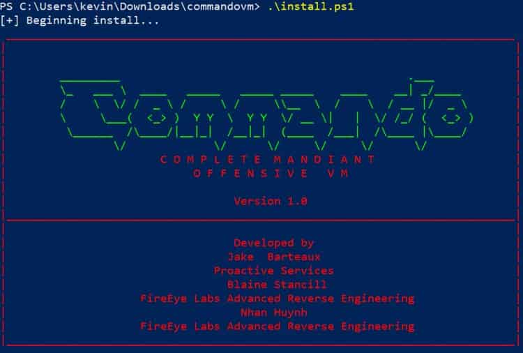 Commando VM FireEye Windows Hacking OS