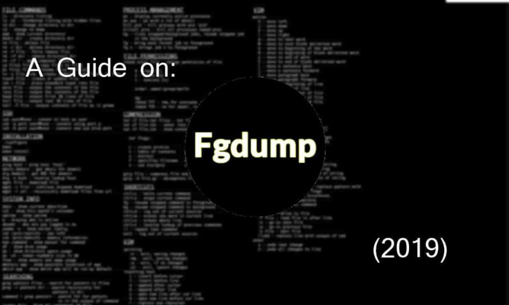 fgdump (pwdump) Free Download - Password Dumping Tool for Windows