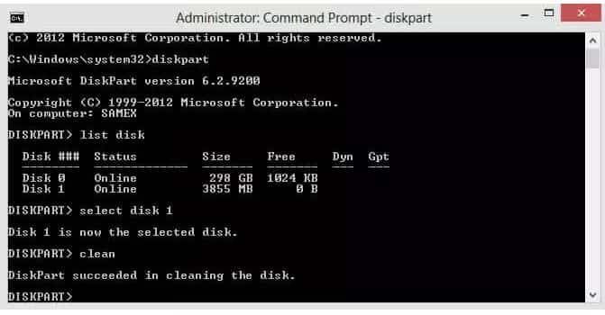 How to create a bootable usb using CMD