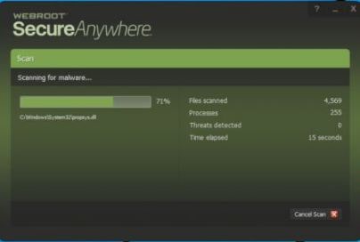Webroot SecureAnywhere for Windows 10/8/7