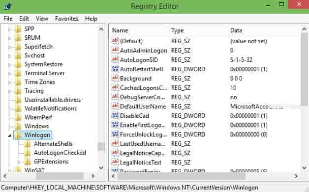 Windows 10 Auto Login Registry