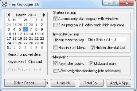 Free Keylogger for Keystroke Monitoring