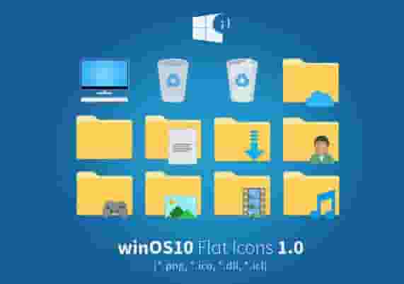 winos10 Flat Icon Pack for Windows 10