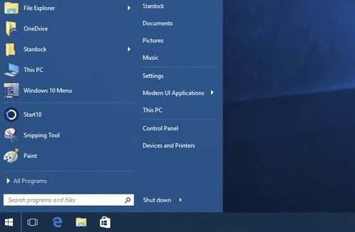 StartIsBack Skin for Windows 10