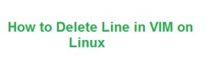 How to Delete a Line in Vim Editor - Vim Line Delete Command (2022)