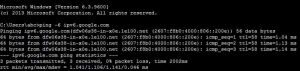 Ping IPv6 Command Line Linux