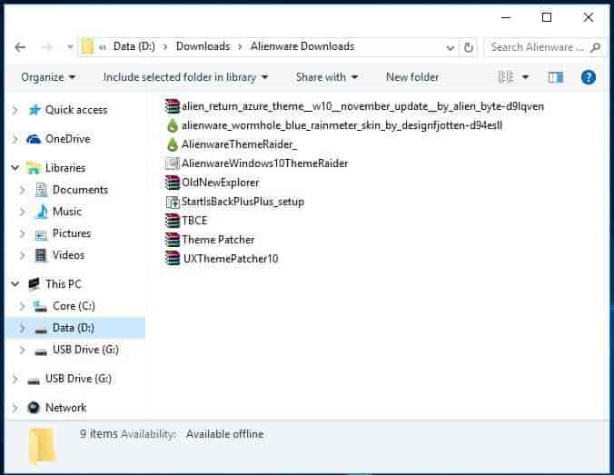 Badass Alienware Theme for Windows 10 Free Download