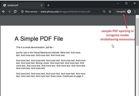 Chrome PDF Printing Not Working