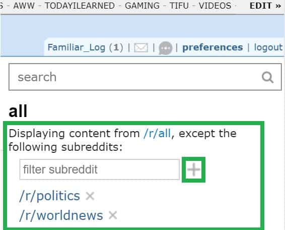 Reddit Block Subreddit from Popular