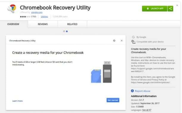 Chromebook Recovery Utility Download