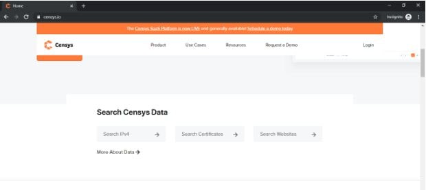 Censys IO Search Engine