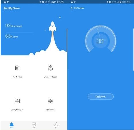 Finally Clean App for Android to cool your phone