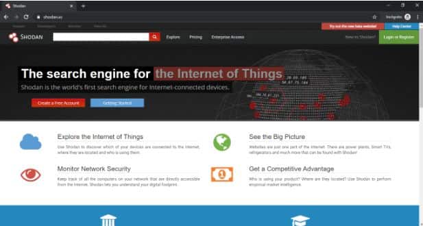 Shodan IO Internet Search Engine