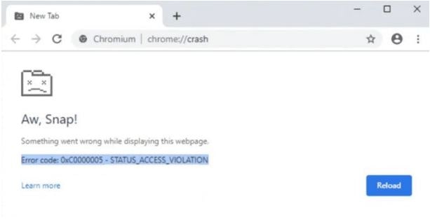 Aw, Snap Chrome Browser Error on Every Page (Fix)