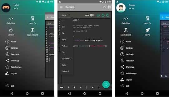 Dcoder app apk download