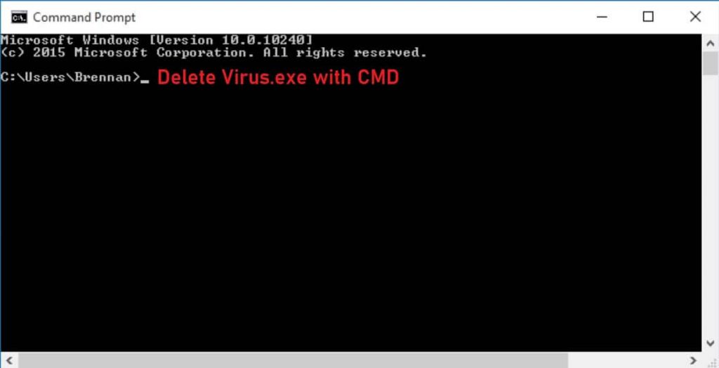 How to Remove Virus Manually using CMD