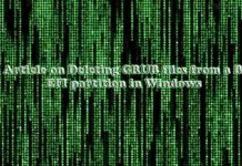 How to Delete Linux Grub Files in Windows 10 from Boot EFI Partition