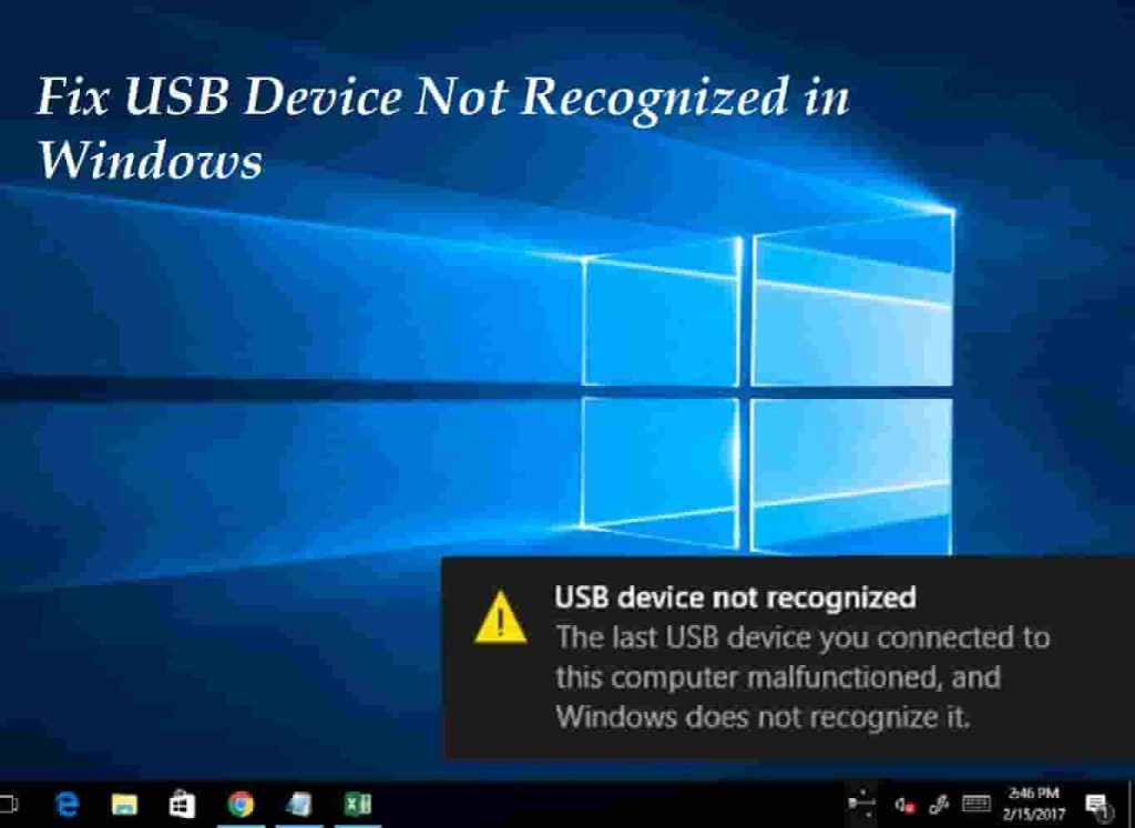Fix: USB Device Not Recognized Error in Windows 10/11