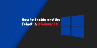 How To Enable and Use The Telnet Client In Windows 10 2020