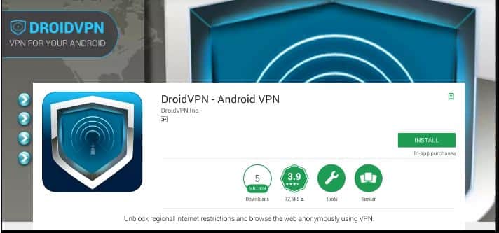 DroidVPN Logging and Privacy Tests